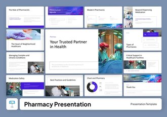 医疗药房健康服务诊疗推介讲述展示Keynote模板 - 顶尖PPT