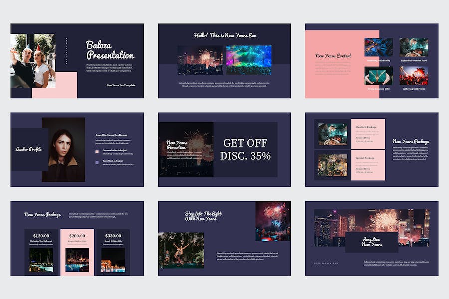 新年前夕营销推广活动运营方案Keynote模板 - 顶尖PPT