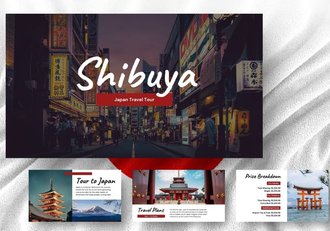 日本旅行团行程规划PPT模板 - 顶尖PPT