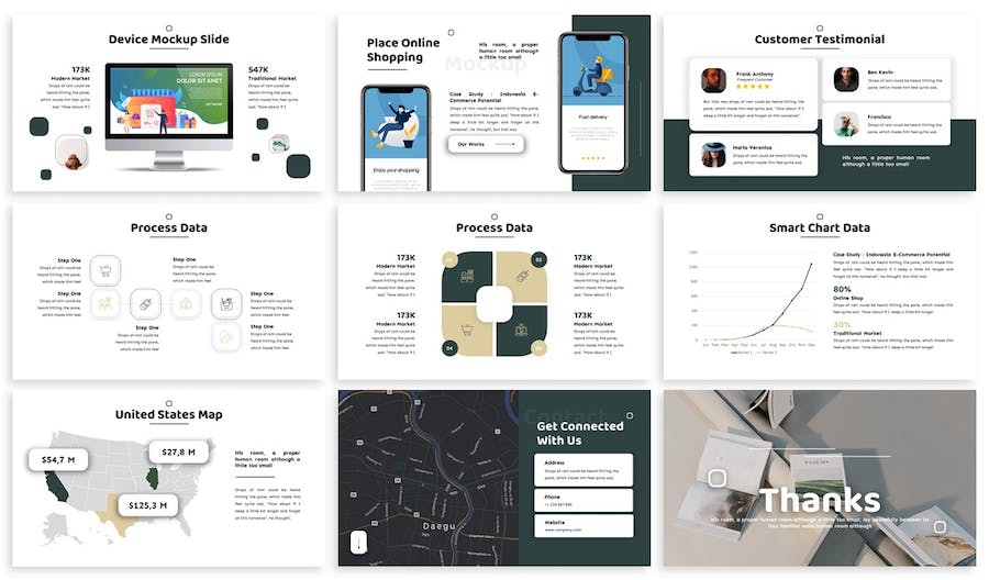 零售购物电商营销推广PPT模板 - 顶尖PPT