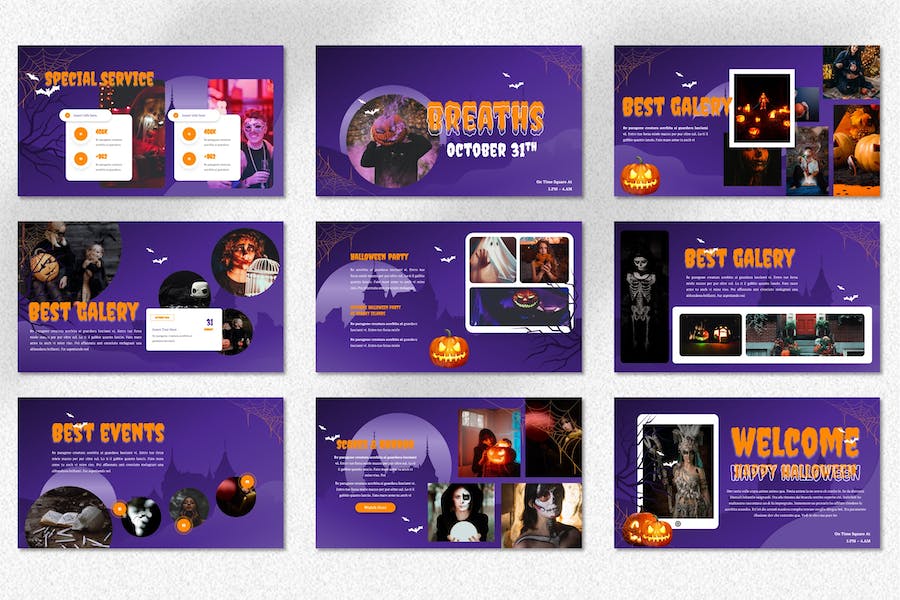 万圣节文化介绍活动策划keynote模板 - 顶尖PPT