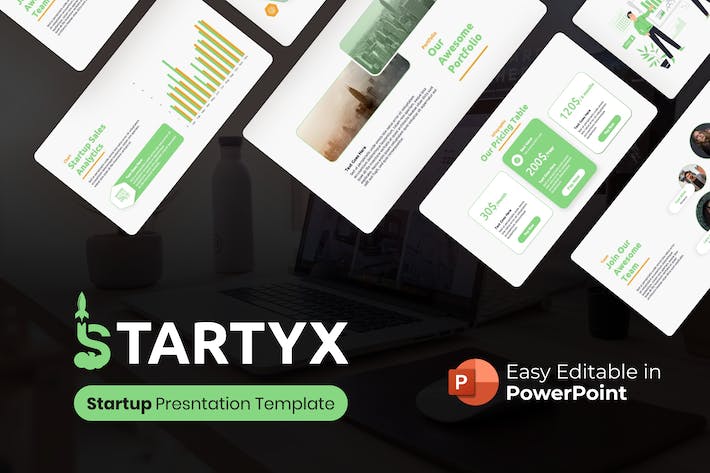 创业公司介绍展示PPT模板 - 顶尖PPT