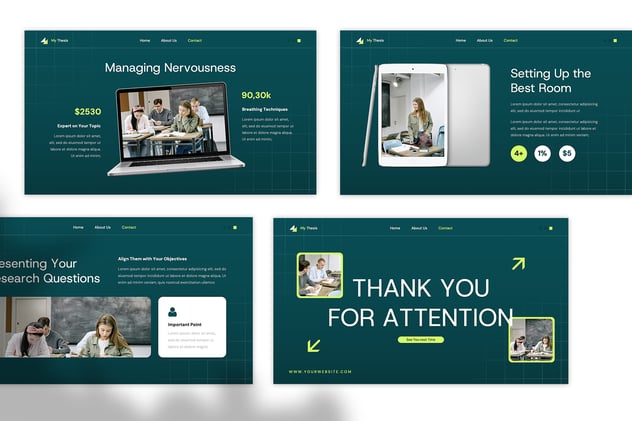 论文辩护PowerPoint模板 - 顶尖PPT