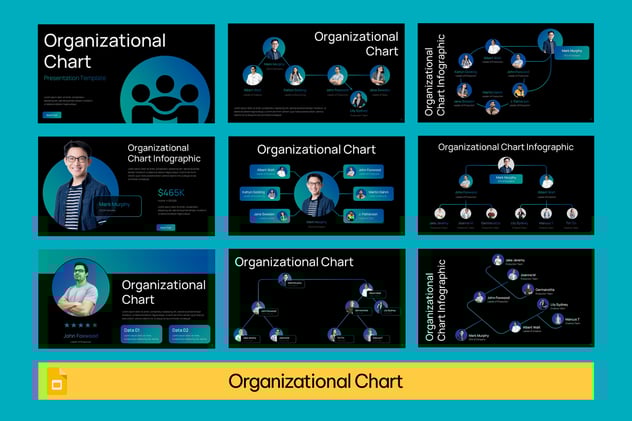 组织结构图企业架构设计PPT模板 - 顶尖PPT