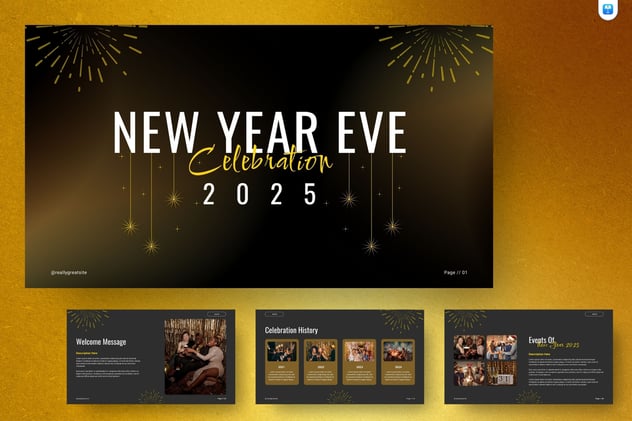 新年快乐开工大会动员讲话Keynote模板 - 顶尖PPT