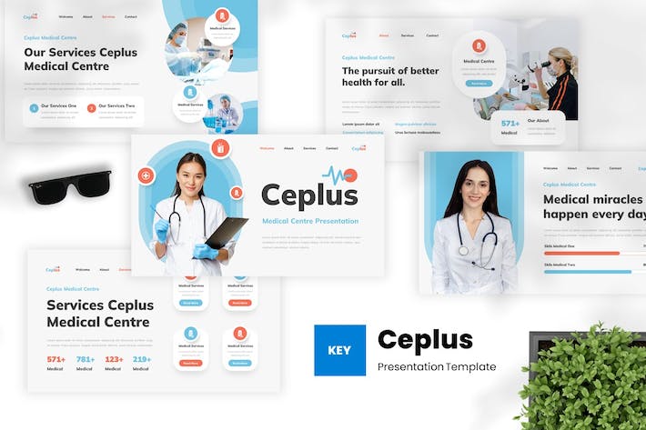 医疗中心诊疗服务介绍展示Keynote模板 - 顶尖PPT