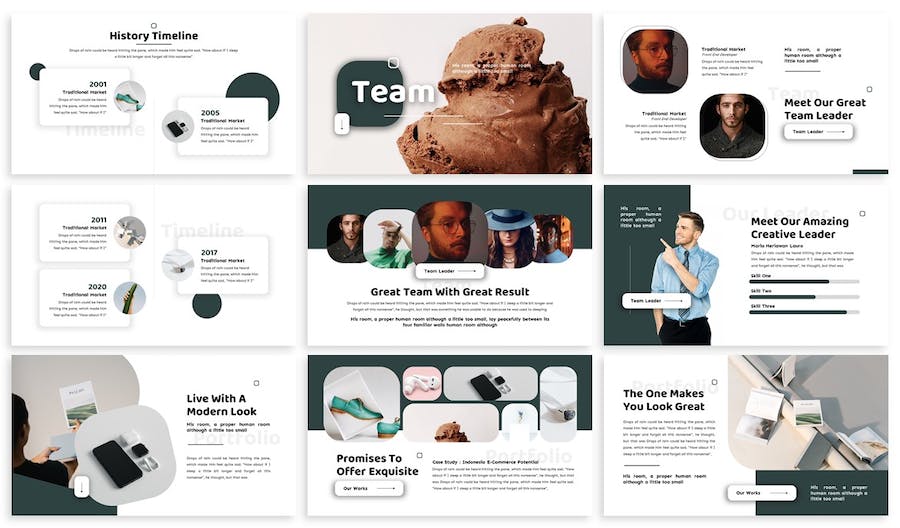 零售购物电商营销推广PPT模板 - 顶尖PPT