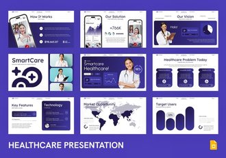 现代医疗保健机构健康管理服务PPT模板 - 顶尖PPT