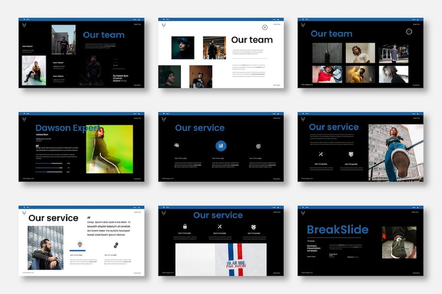 现代商务企业产品服务宣传推广PPT模板 - 顶尖PPT