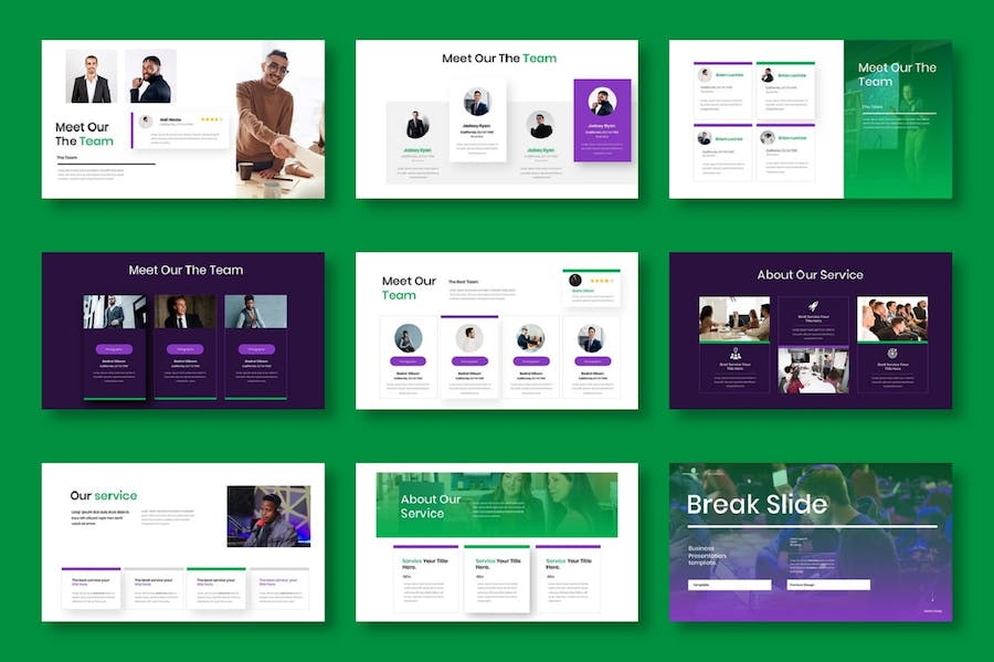 商务商业风格工作计划总结PPT模板 - 顶尖PPT