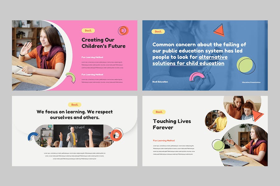 儿童教育培训课程教学活动方案Keynote模板 - 顶尖PPT