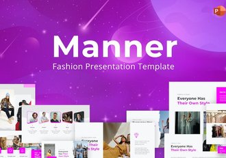时尚流行紫色国外创意多用途PPT模板 - 顶尖PPT