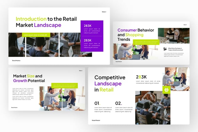 零售商业市场分析方案PPT模板 - 顶尖PPT