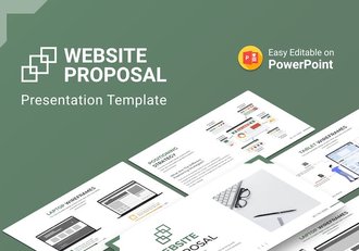 网站提案创意展示PPT模板 - 顶尖PPT