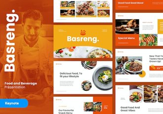 餐饮食品商业营销推广Keynote模板 - 顶尖PPT