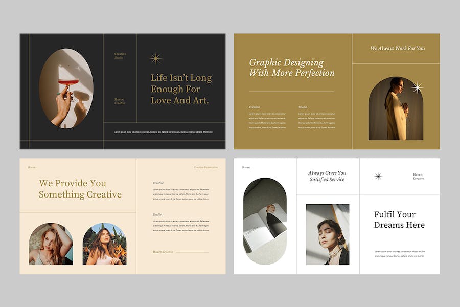 橙色摄影工作室品牌宣传作品集PPT模板 - 顶尖PPT