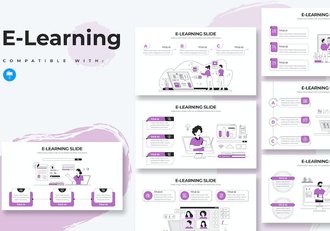 在线教育电子学习平台Keynote模板 - 顶尖PPT