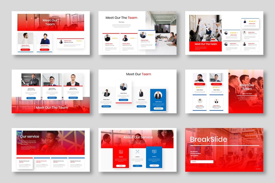 红色商务企业会议培训PPT模板 - 顶尖PPT