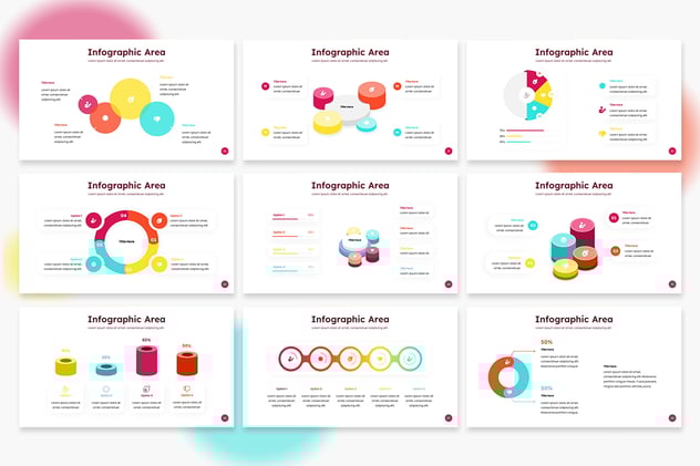 圆形循环信息图形模板展示Keynote模板 - 顶尖PPT