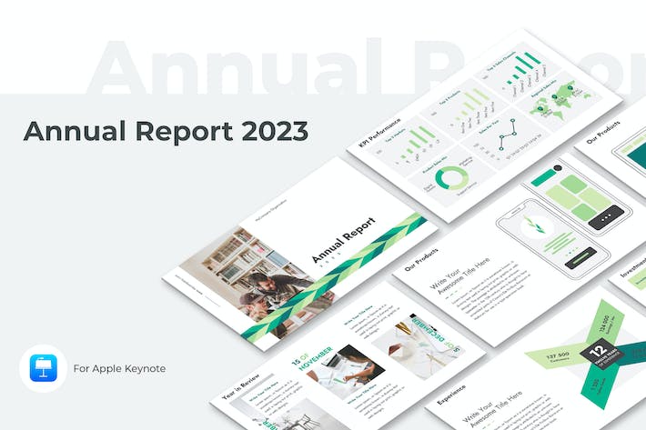 年度财务报告商业融资Keynote模板 - 顶尖PPT