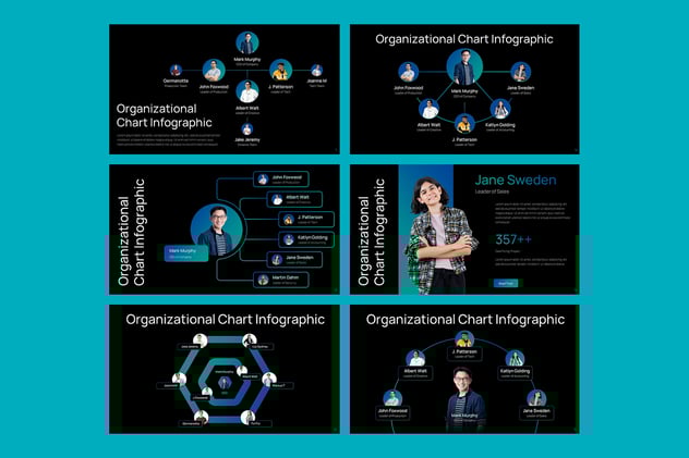 组织结构图企业架构设计PPT模板 - 顶尖PPT