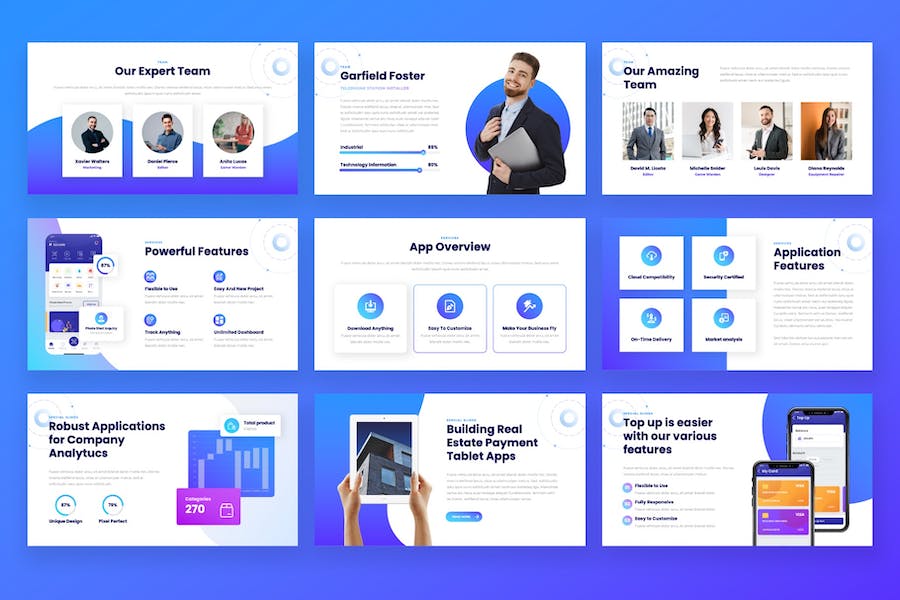 移动应用与SaaS业务展示Keynote模板 - 顶尖PPT
