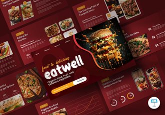 饮食健康食品相关keynote模板 - 顶尖PPT