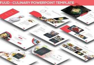美食烹饪餐饮料理推广PPT模板 - 顶尖PPT