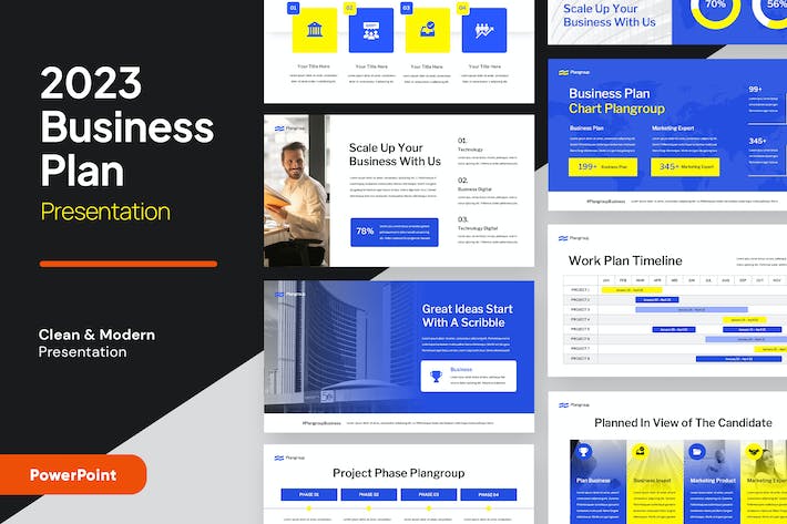 商业计划书项目策划融资演讲PPT模板 - 顶尖PPT