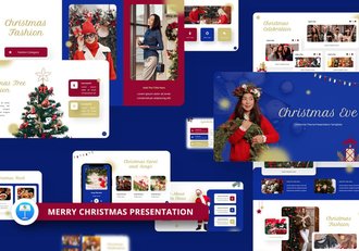 圣诞节假日演讲快乐方案Keynote模板 - 顶尖PPT
