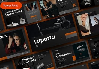 黑色系商务PowerPoint模板 - 顶尖PPT