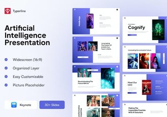人工智能认知技术应用Keynote模板 - 顶尖PPT