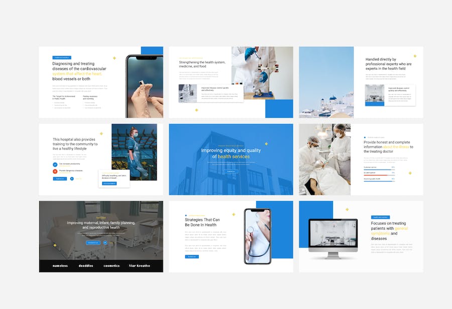 医疗中心诊疗健康服务介绍PPT模板 - 顶尖PPT