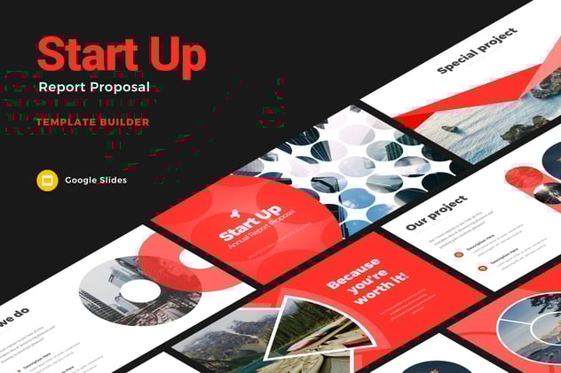 启动年度报告信息图表提案展示PPT模板 - 顶尖PPT