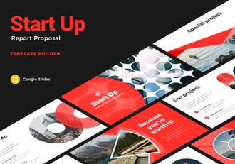 启动年度报告信息图表提案展示PPT模板 - 顶尖PPT