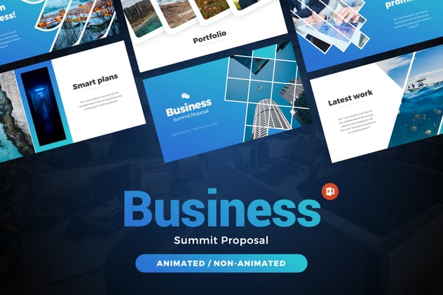 公司商业峰会动画提案PPT模板 - 顶尖PPT