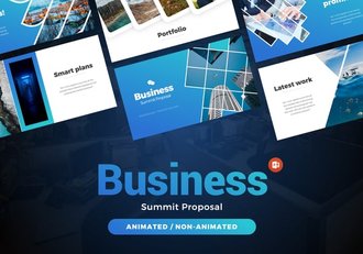 公司商业峰会动画提案PPT模板 - 顶尖PPT