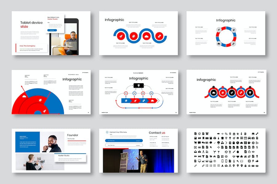 红色商务企业会议培训PPT模板 - 顶尖PPT