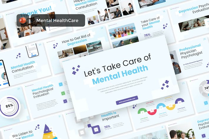 心理健康知识宣传教育方案PPT模板 - 顶尖PPT