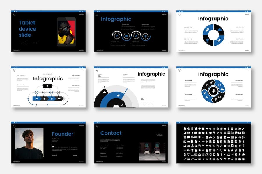 现代商务企业产品服务宣传推广PPT模板 - 顶尖PPT