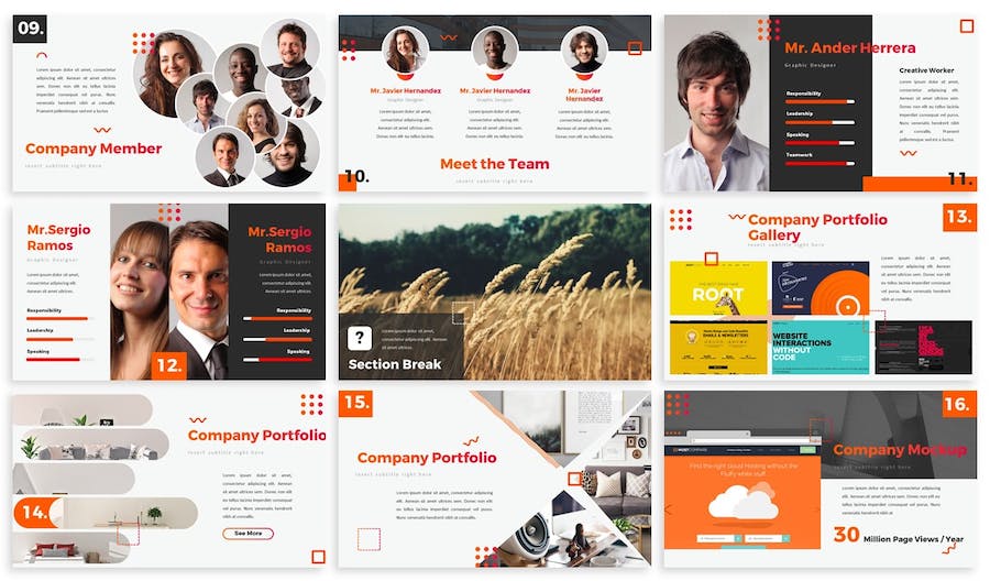 抽象摄影艺术作品展示展览Keynote模板 - 顶尖PPT