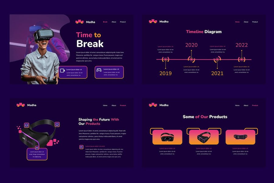 元宇宙技术创新展示PPT模板 - 顶尖PPT