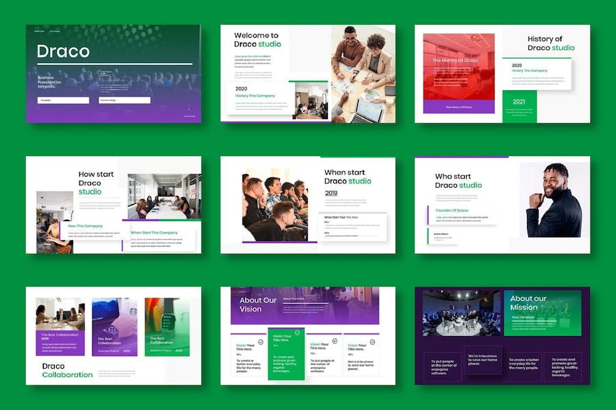 商务商业风格工作计划总结PPT模板 - 顶尖PPT