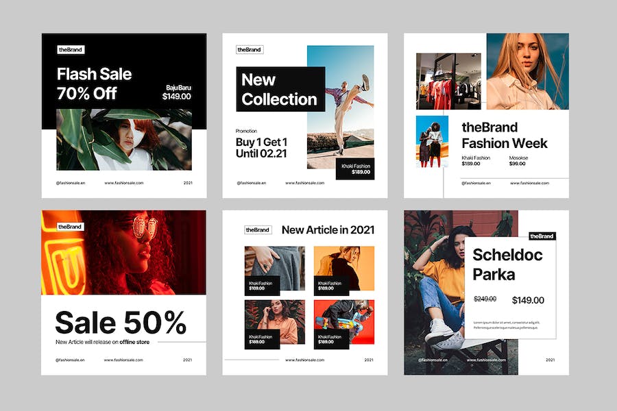 时尚行业Instagram内容创作与发布Keynote模板 - 顶尖PPT