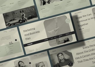 复古风产品摄影展示营销数据分析PPT模板 - 顶尖PPT