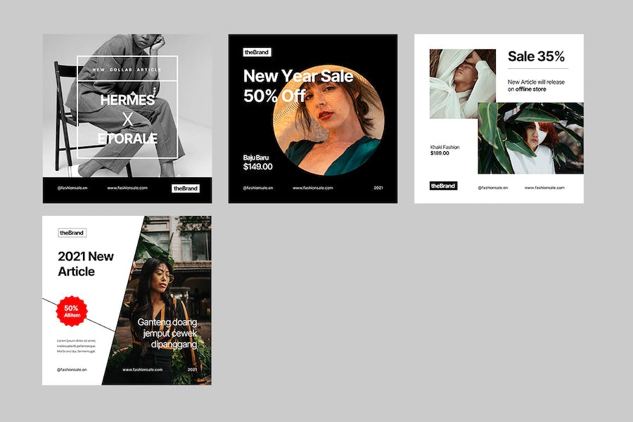 时尚行业Instagram内容创作与发布Keynote模板 - 顶尖PPT