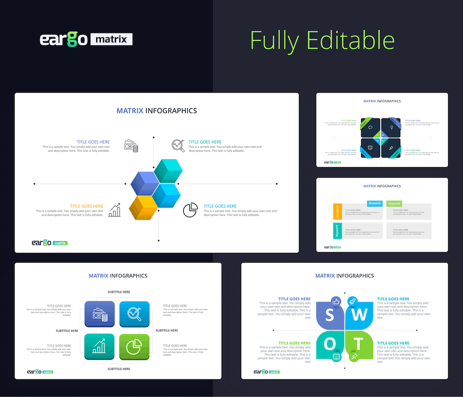 商务信息图形图表PPT模板 - 顶尖PPT