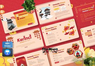 中国新年传统文化演讲Keynote模板 - 顶尖PPT