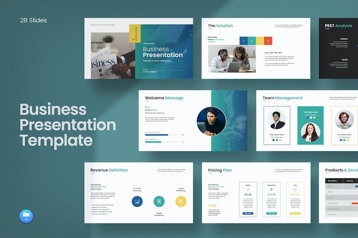 业务展示演示文稿Keynote模板 - 顶尖PPT