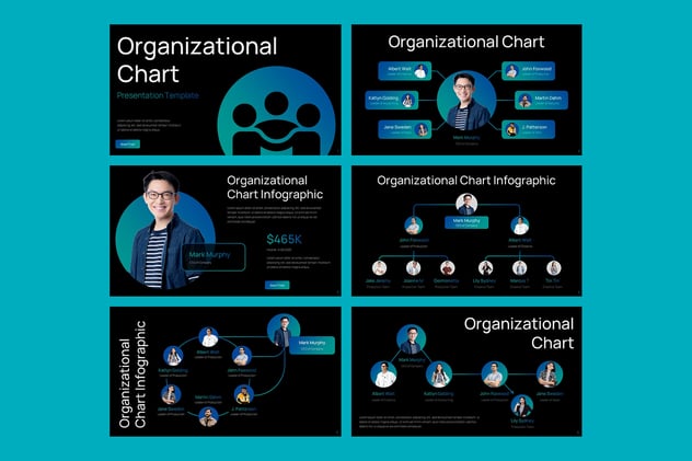 组织结构图企业架构设计PPT模板 - 顶尖PPT